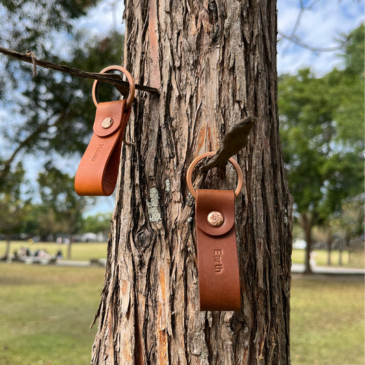 Cube 皮革鑰匙圈 經典系列 S/2 繽紛多色