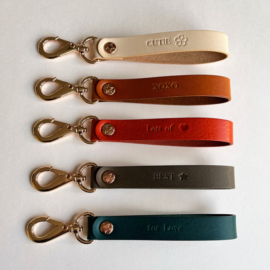 Florence 皮革鑰匙圈