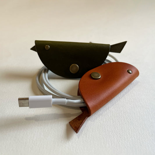 小飛鳥皮革集線器 /電線收納/捲線器