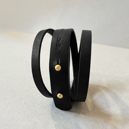 索菲 皮革手環 黑可可/星空黑/柏青色