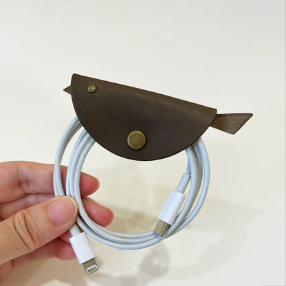 小飛鳥皮革集線器 /電線收納/捲線器