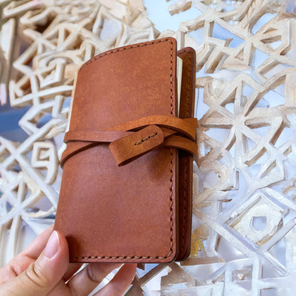 艾曼紐 皮革護照夾 Voyage系列 雅典學院棕