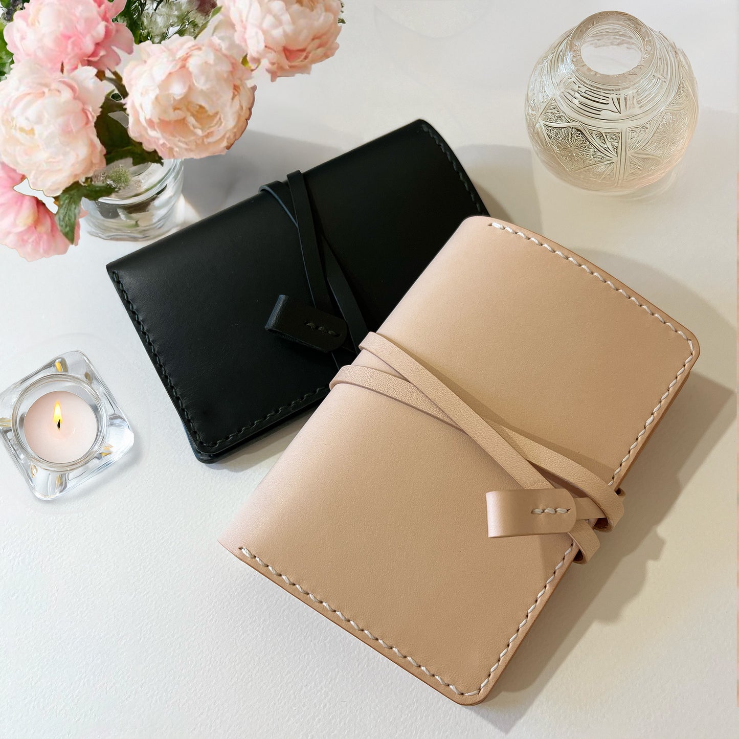 艾曼紐 A6 皮革筆記本封套 橡木白