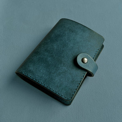 Accademia 皮革護照夾  古典紅絲絨