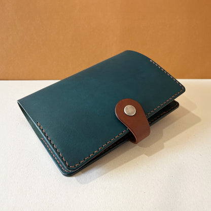 Accademia A6 皮革筆記本封套 森青色