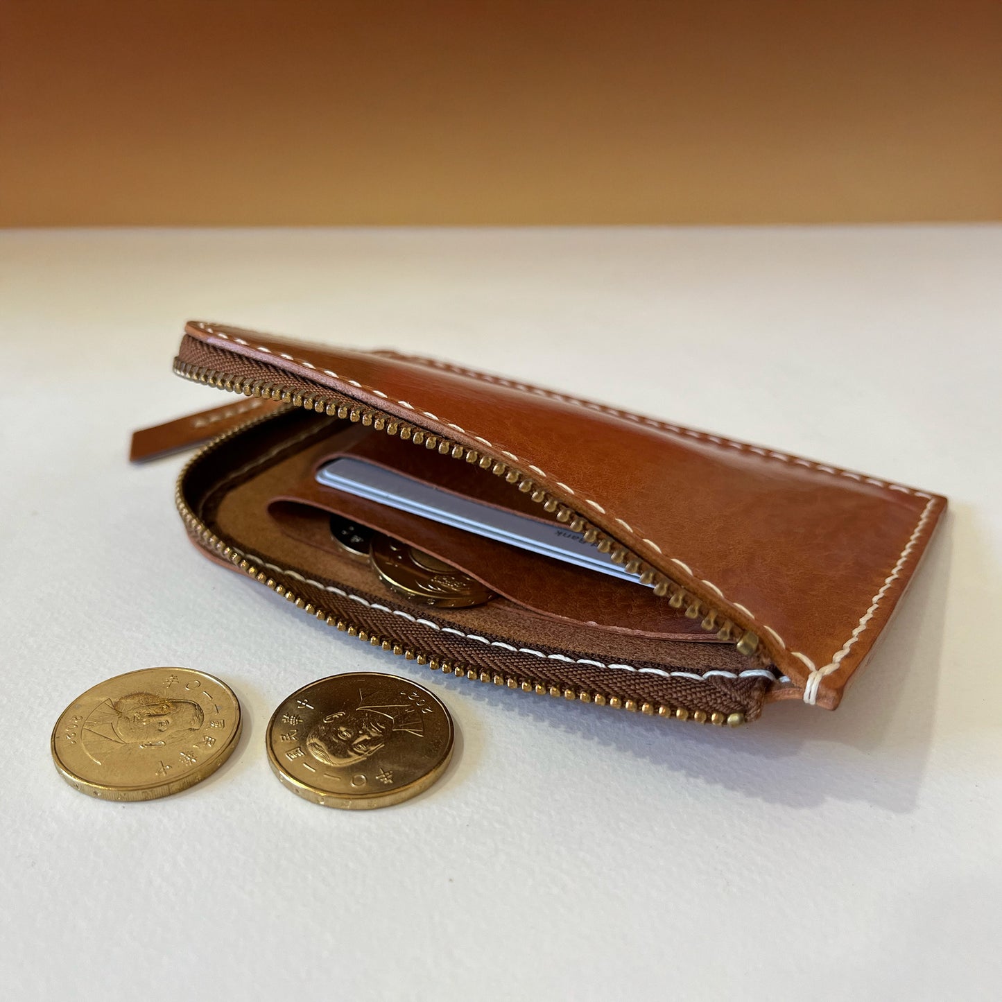 Arche 皮革錢包/短夾 -琥珀色