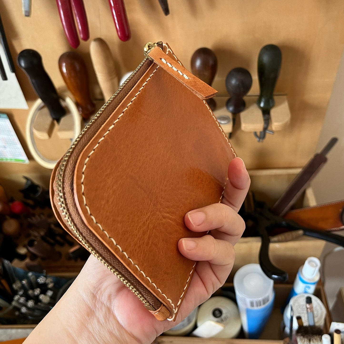 Arche 皮革錢包/短夾 -琥珀色