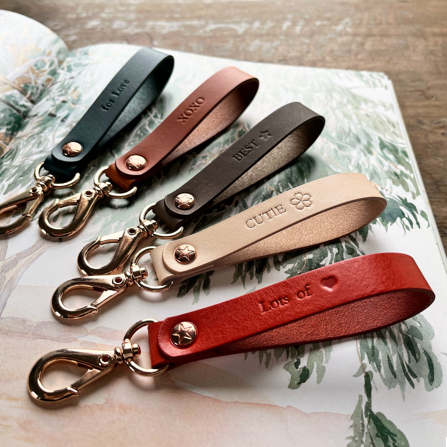 Florence 皮革鑰匙圈