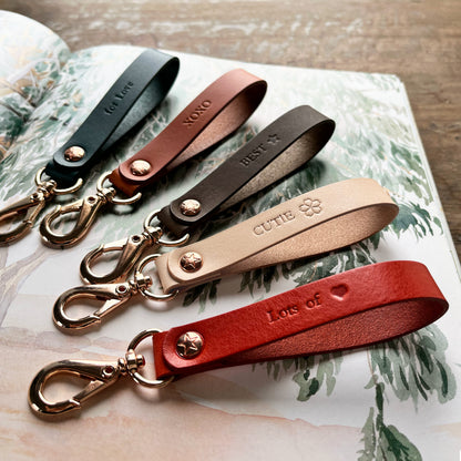 Florence 皮革鑰匙圈