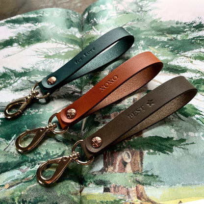 Florence 皮革鑰匙圈