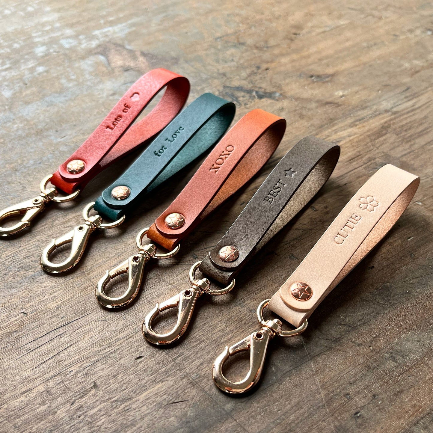 Florence 皮革鑰匙圈