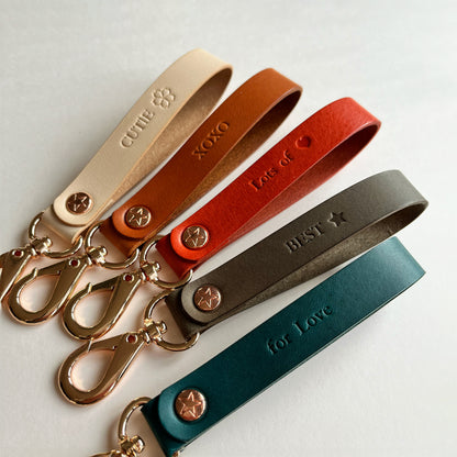 Florence 皮革鑰匙圈