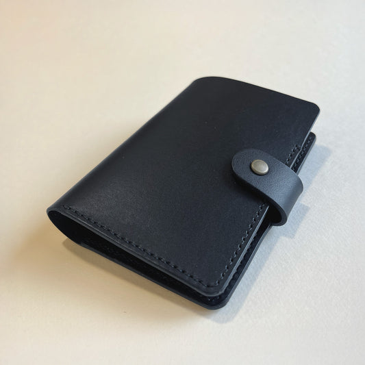 Granada  皮革護照夾/護照套/植鞣革 -岩灰色/海軍藍