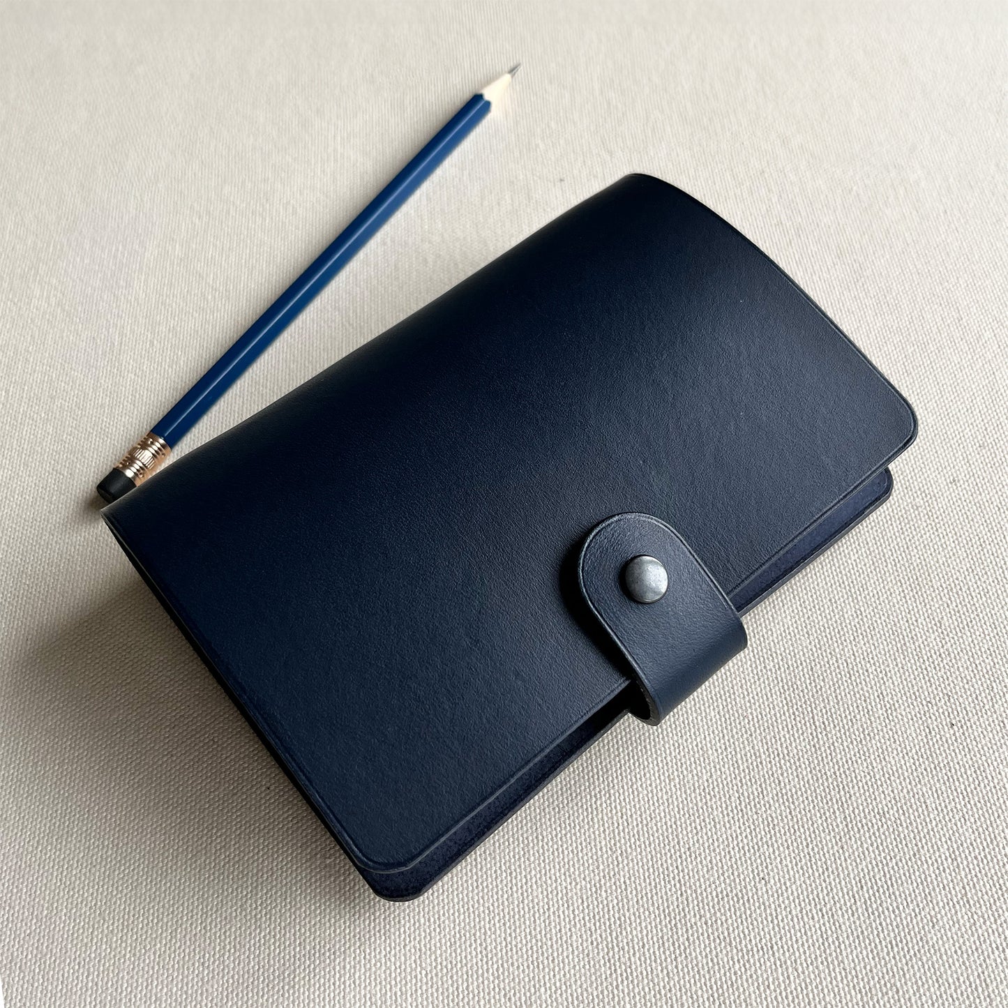 Kyoto A7 皮革六孔活頁筆記本封套 航海藍/石墨黑 /岩灰色/自然棕