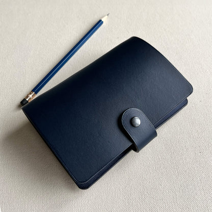 Kyoto A7 皮革六孔活頁筆記本封套 航海藍/石墨黑 /岩灰色/自然棕