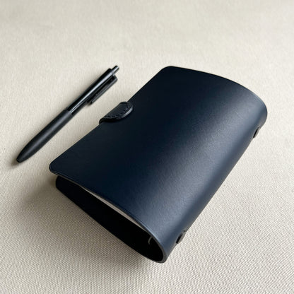 Kyoto A7 皮革六孔活頁筆記本封套 航海藍/石墨黑 /岩灰色/自然棕