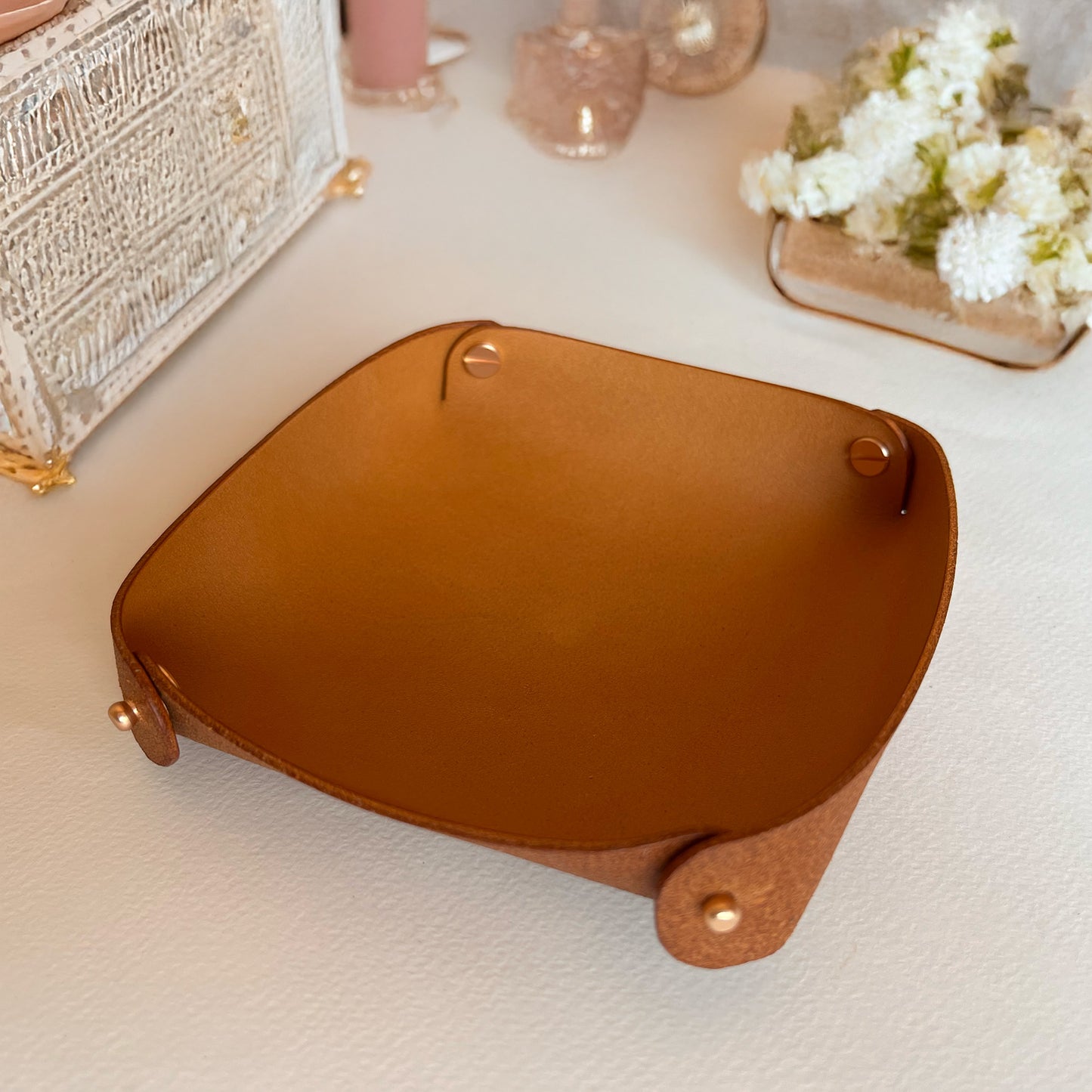 Leather Tray 皮革收納盤 方型 S/M