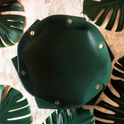 Leather Tray 六角皮革收納盤