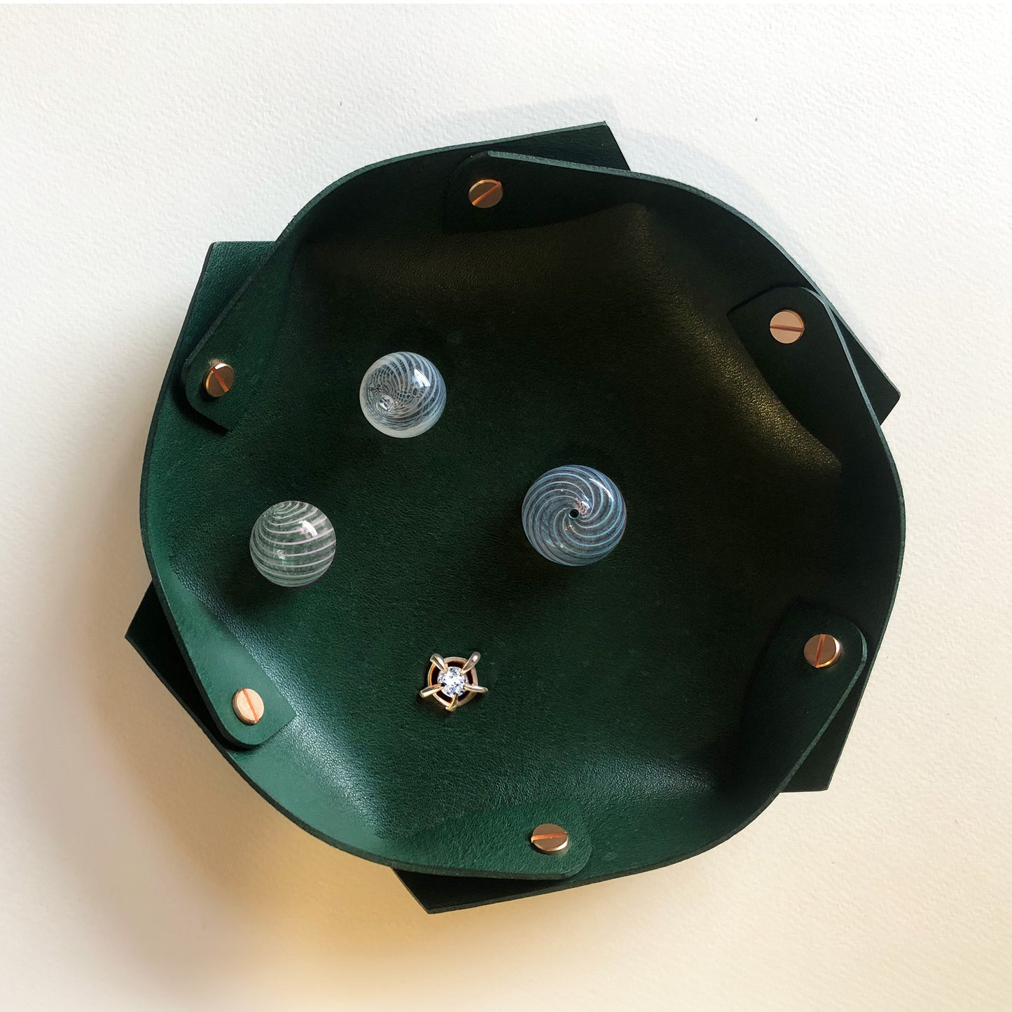 Leather Tray 六角皮革收納盤