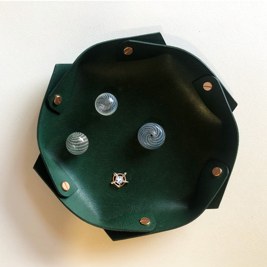 Leather Tray 六角皮革收納盤