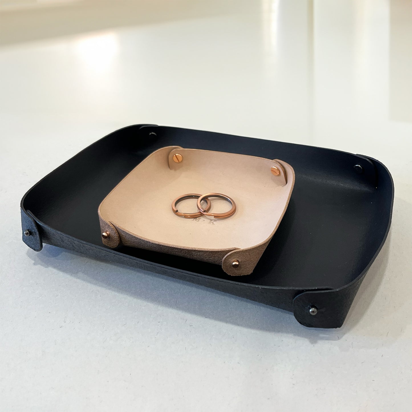 Leather Tray 皮革收納盤 長方型