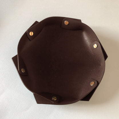 Leather Tray 六角皮革收納盤
