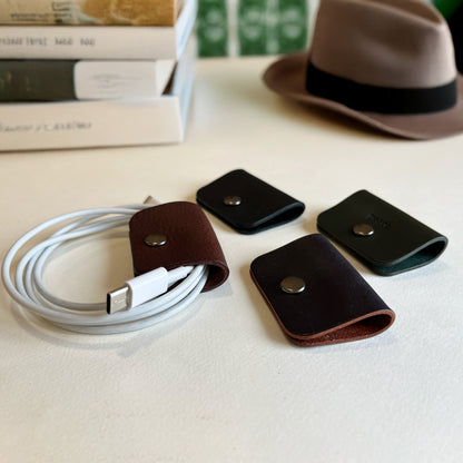 Reader 皮革集線器  Art 系列 /電線收納/植鞣革