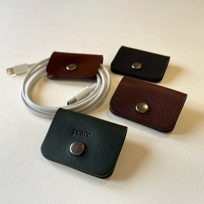 Reader 皮革集線器  Art 系列 /電線收納/植鞣革