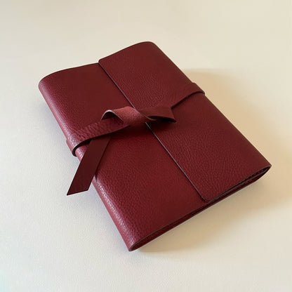 Roma A5 皮革筆記本封套 酒紅色/午夜黑/Espresso