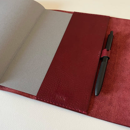 Roma A5 皮革筆記本封套 酒紅色/午夜黑/Espresso
