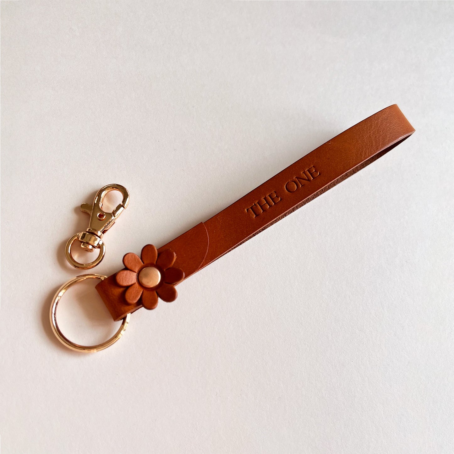 The One 皮革鑰匙圈