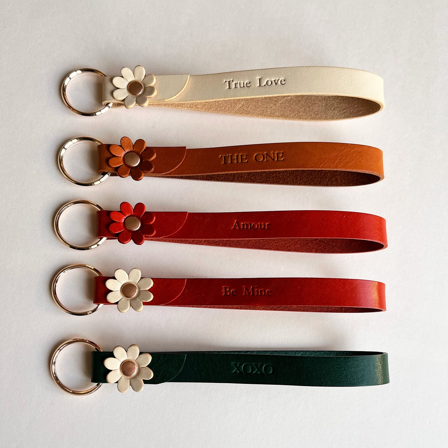 The One 皮革鑰匙圈