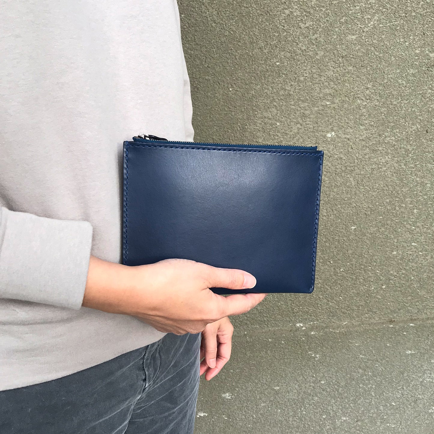 TOGO 皮革收納包 航海藍