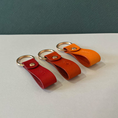 Cube 皮革鑰匙圈 花園系列 S/2  繽紛多色