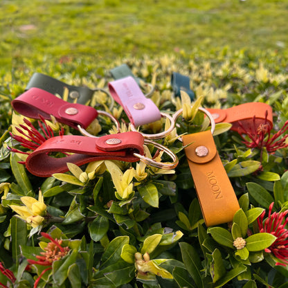 Cube 皮革鑰匙圈 花園系列 S/2  繽紛多色