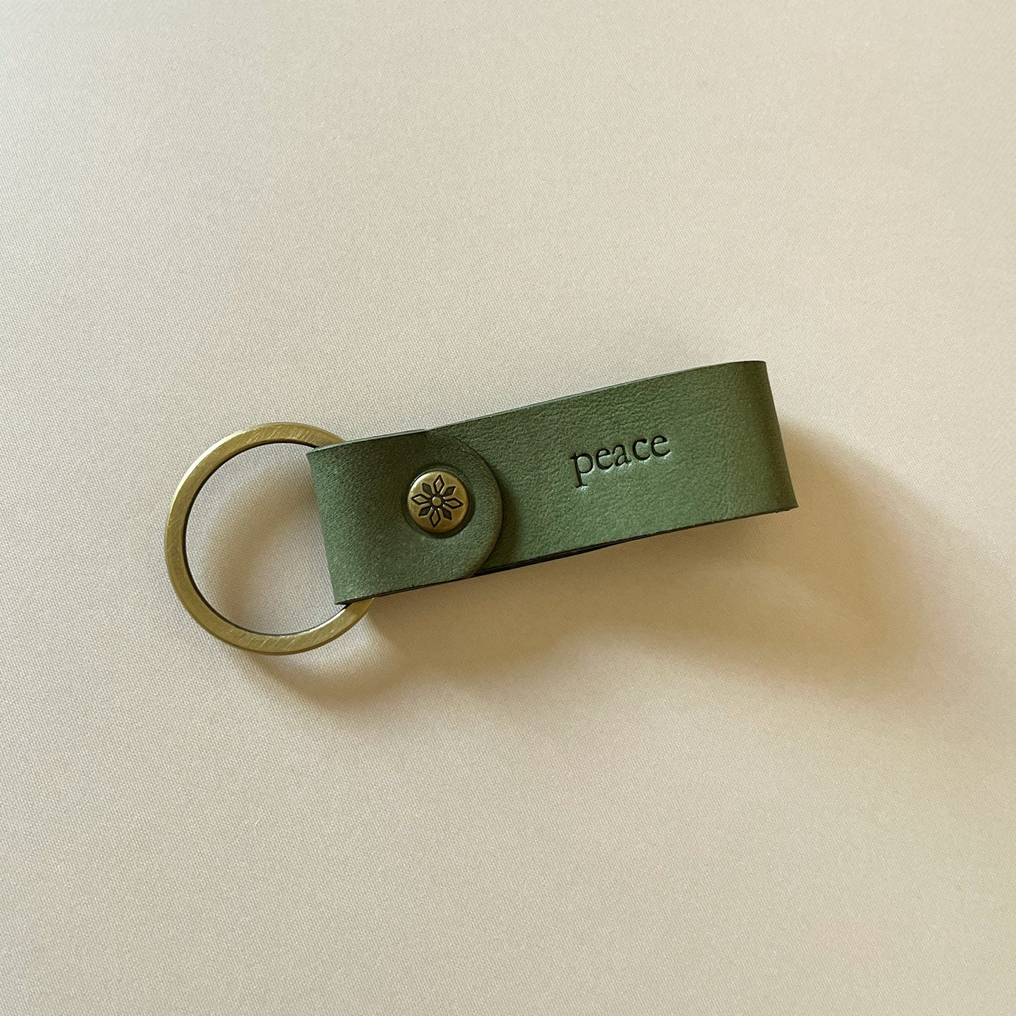 Cube 皮革鑰匙圈 花園系列 S/2  繽紛多色