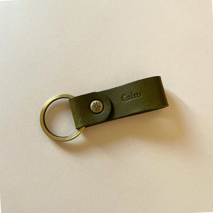 Cube 皮革鑰匙圈 花園系列 S/2  繽紛多色