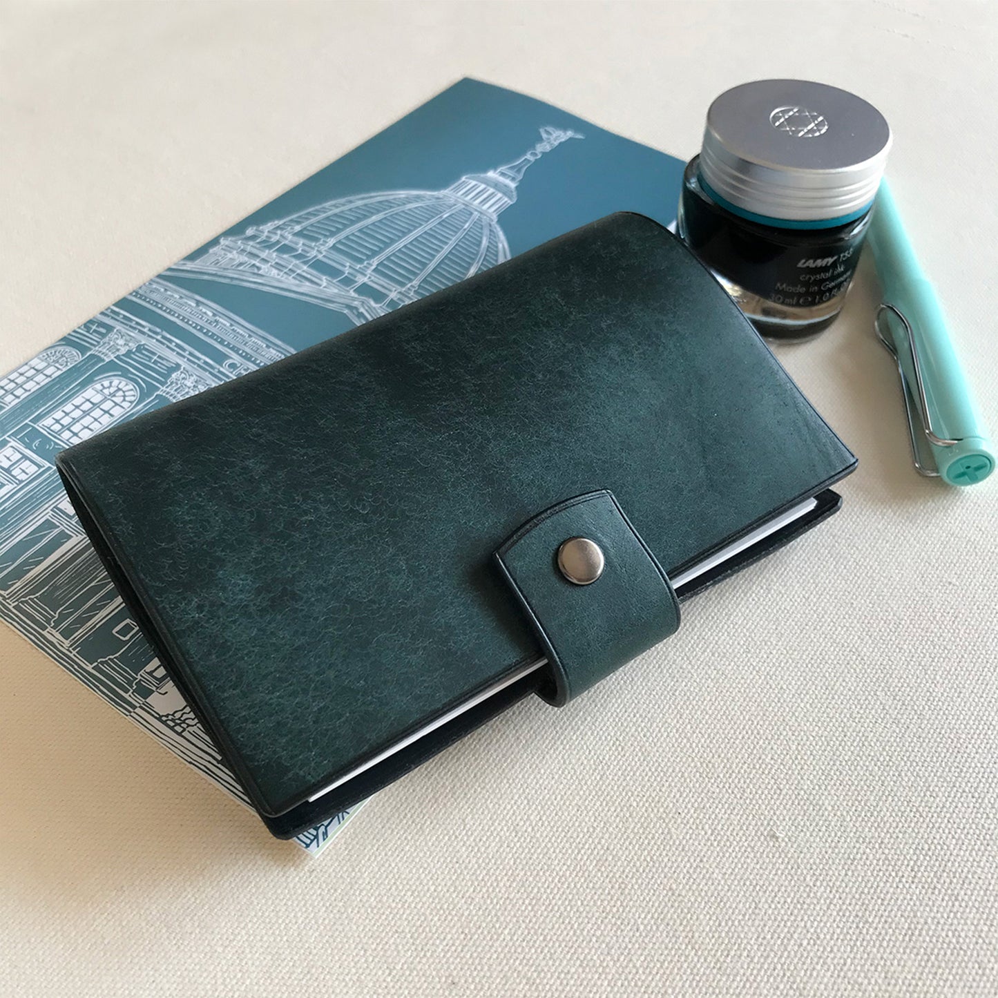 Uffizi A7 皮革六孔活頁筆記本封套