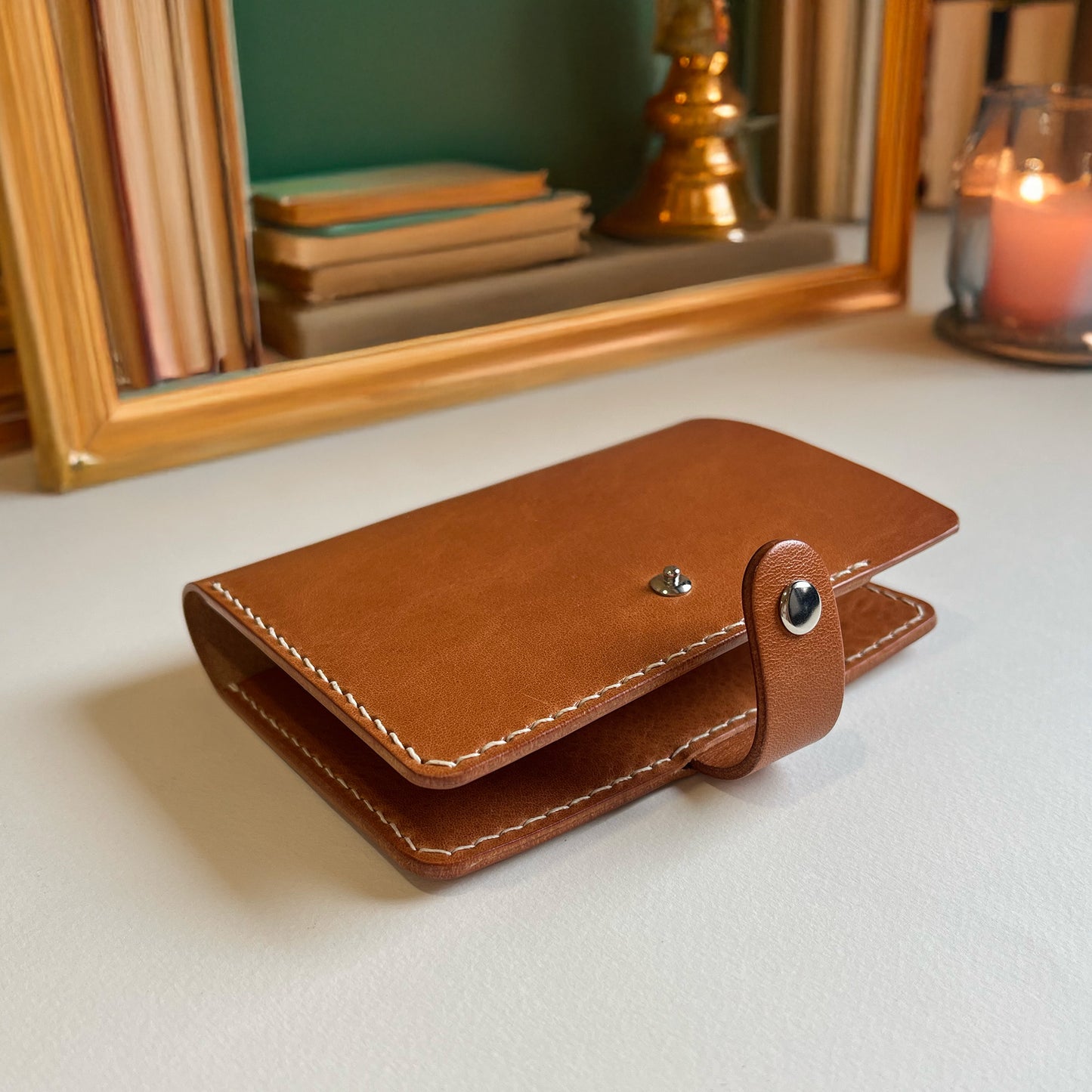 Urban 皮革護照夾 琥珀色