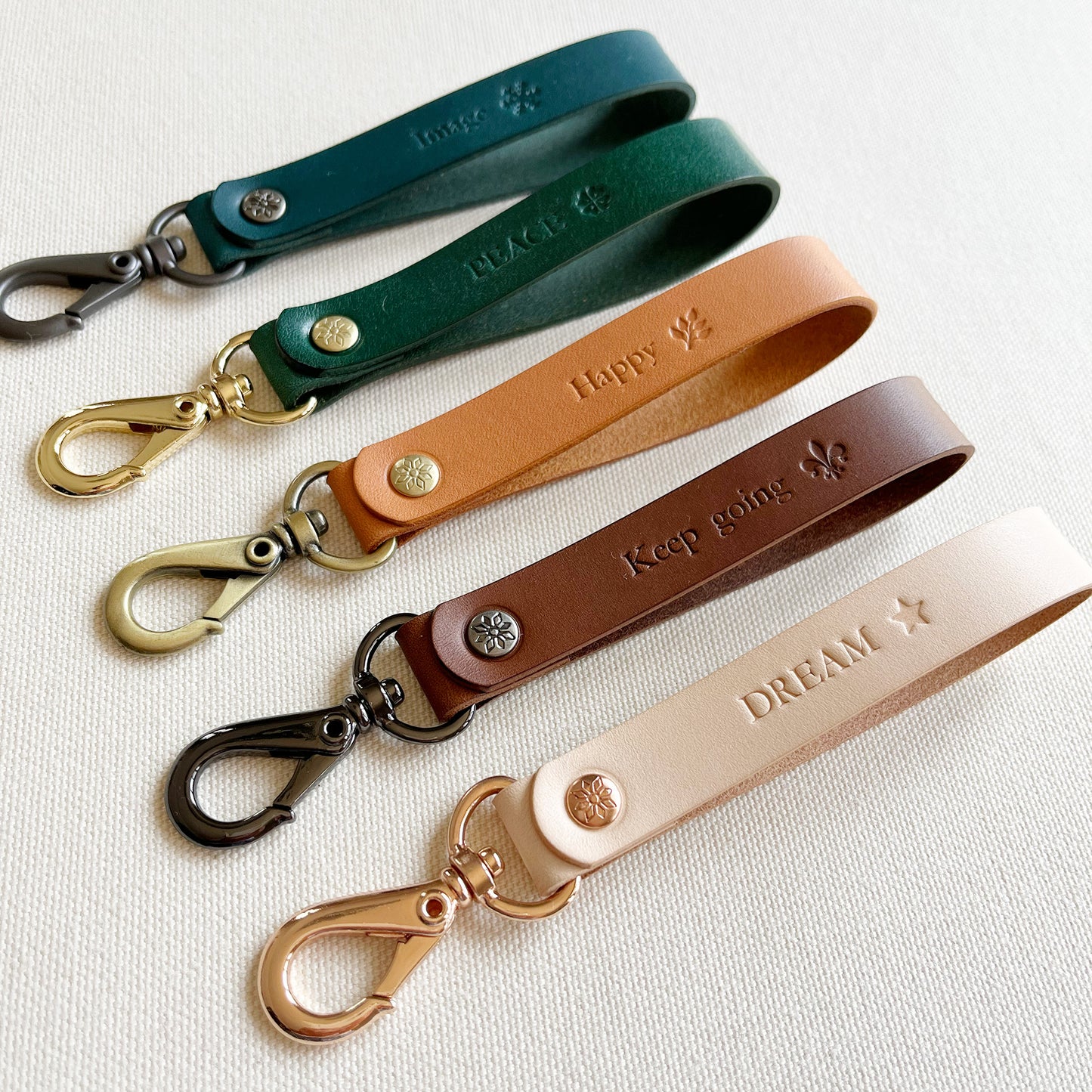 Paris 皮革鑰匙圈