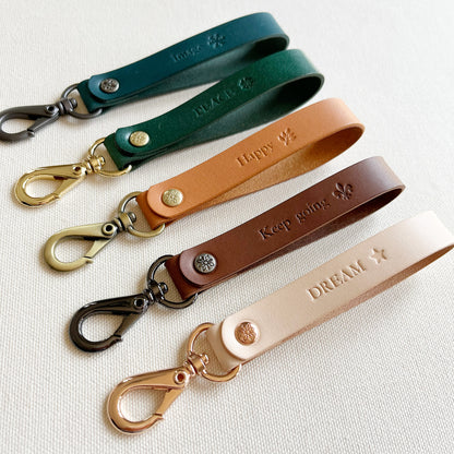 Paris 皮革鑰匙圈