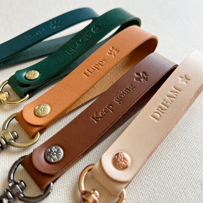 Paris 皮革鑰匙圈