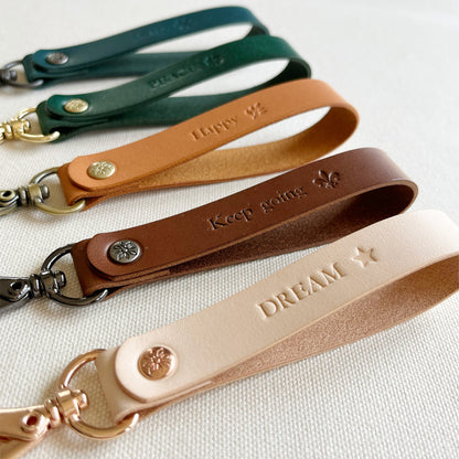 Paris 皮革鑰匙圈