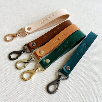 Paris 皮革鑰匙圈