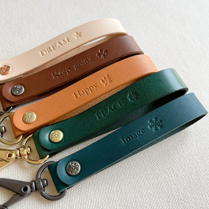 Paris 皮革鑰匙圈