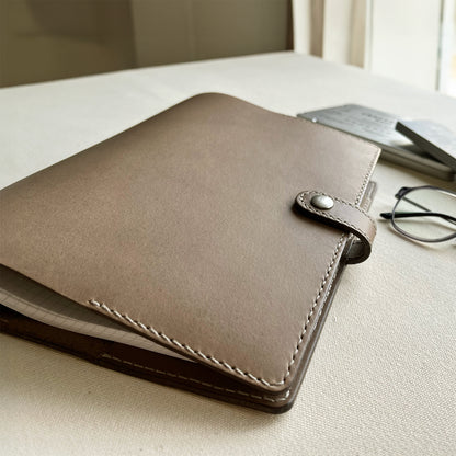 Urban A5 皮革六孔活頁筆記本|手帳 岩灰色